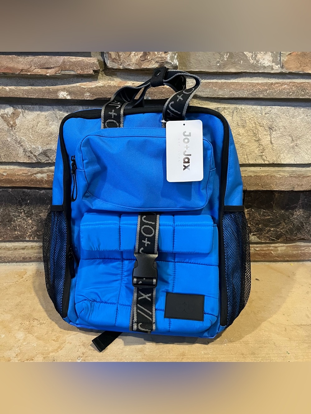 Jo + Jax X-3 Sonic Blue Quilted Backpack